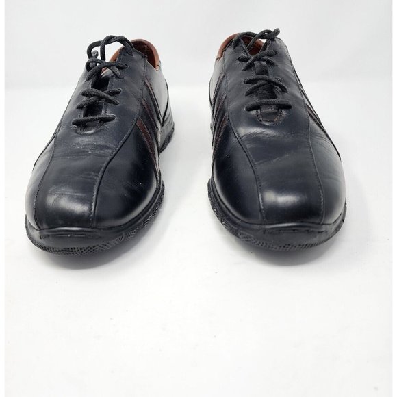 Allen Edmonds Men's Traveler Black Brown Lace‎ Up Shoe Size 8.5 E Style #76007 - Picture 3 of 11